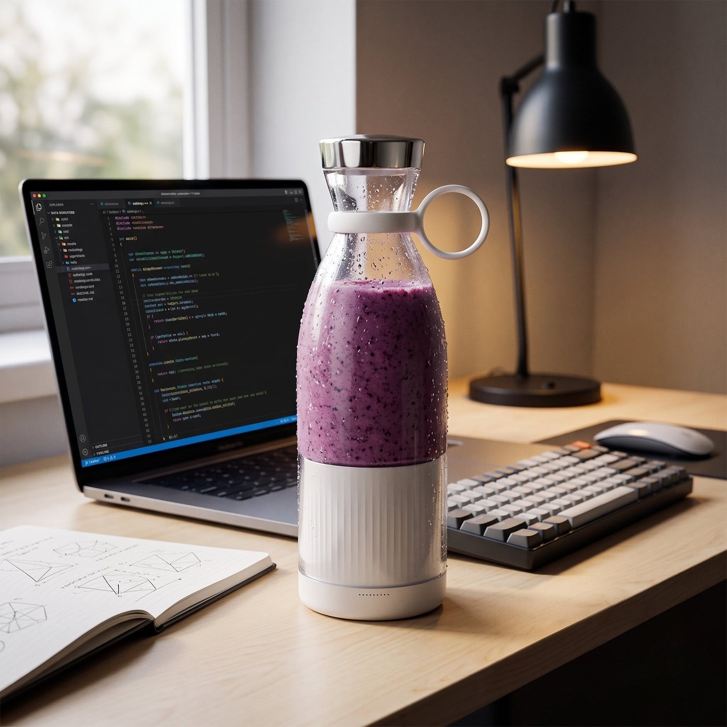 Licuadora Portatil 380 ml Recargable